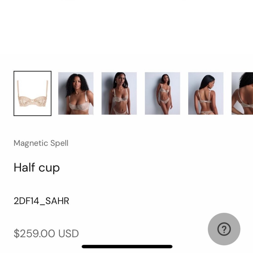 Aubade gorgeous new Magnetic Spell Half cup - Picture 7 of 7